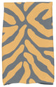 Animal Stripe Geometric Print Kitchen Towel, Gray