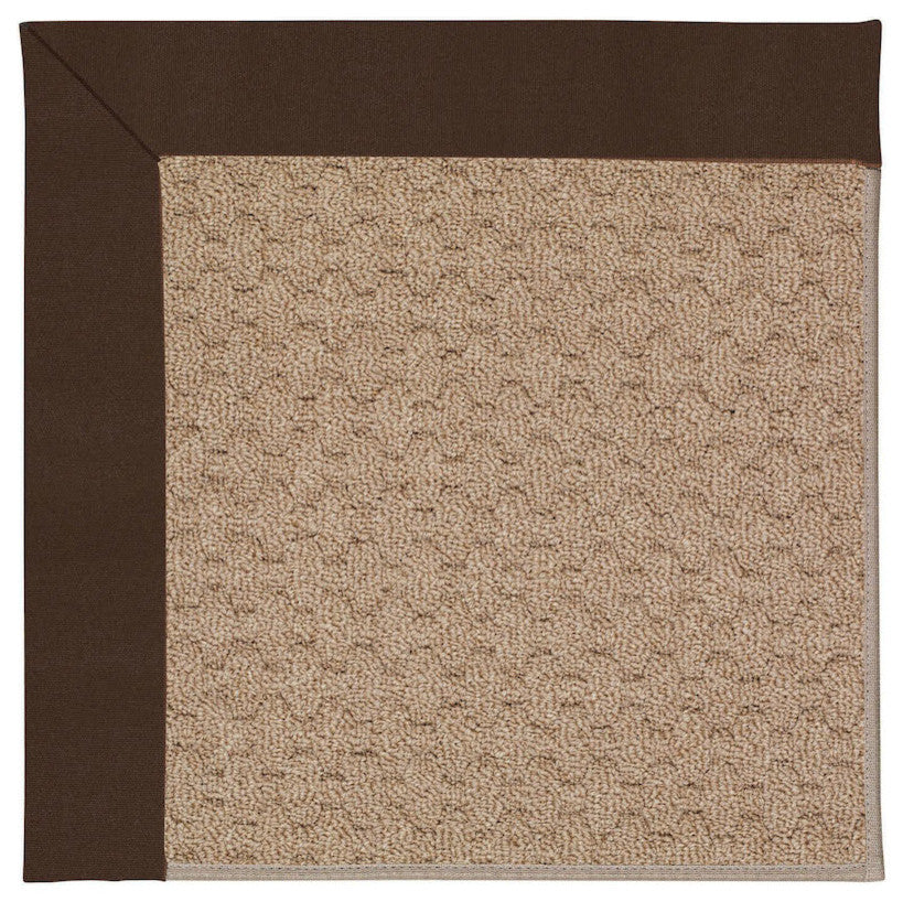 Zoe-Grassy Mountain Machine Tufted Rectangle Rug, Brown, 2''x3''
