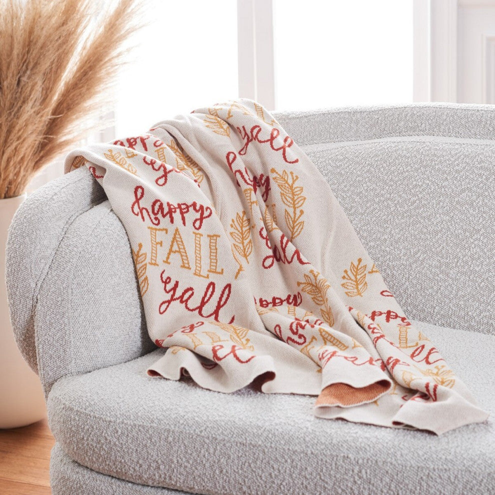 Safavieh Happy Fall Throw Orange 50" X 60"