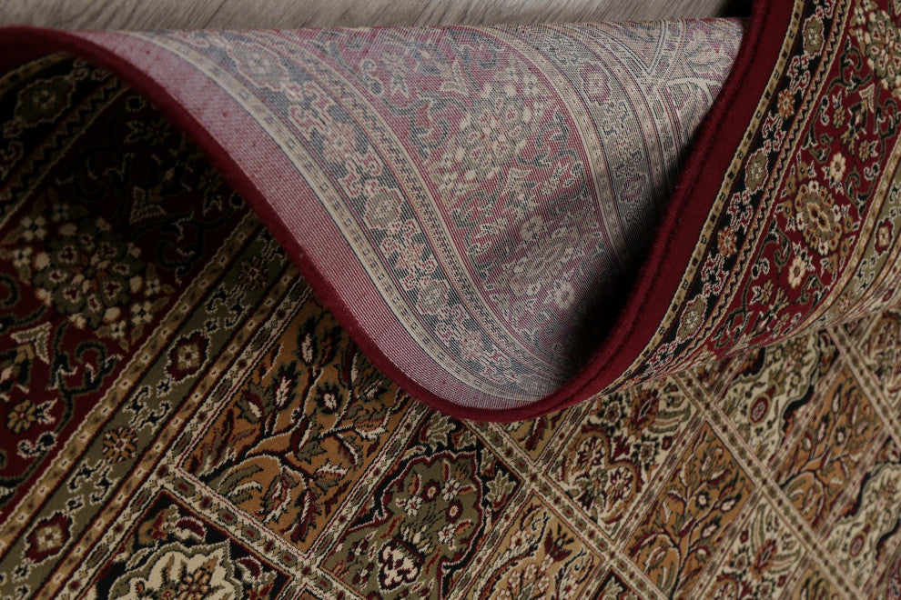 Bakhtiari Patchwork Traditional Area Rug Wool Turkish Carpet, 11'0"x7'11