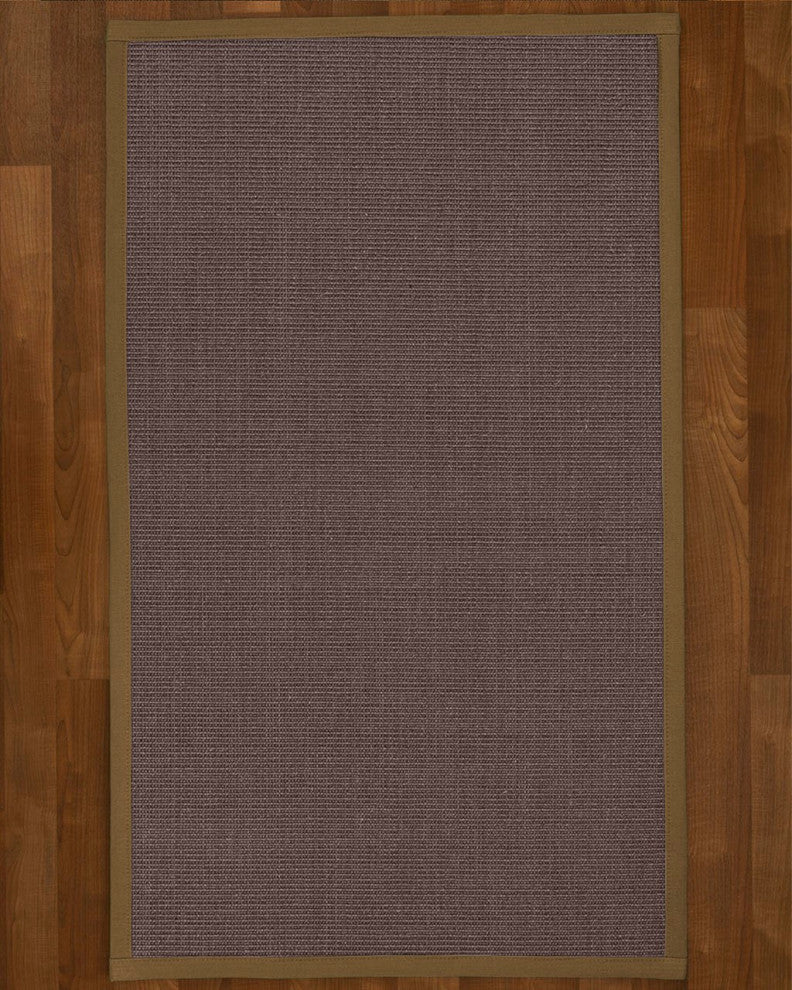 Natural Area Rugs Big Sur Custom Sisal Rug, 9' x 12', Malt Border