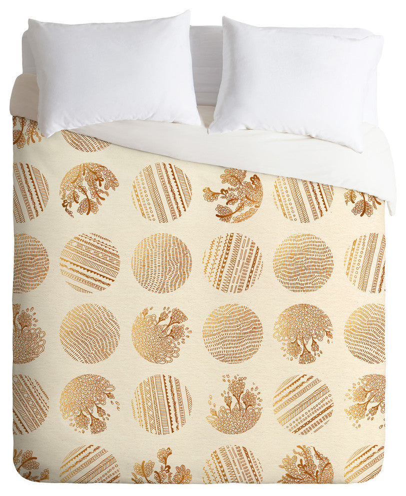 Iveta Abolina Vanilla Dot Duvet Cover, 88"x104"