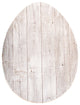 18" Rustic Farmhouse White Wash Wood Large Egg