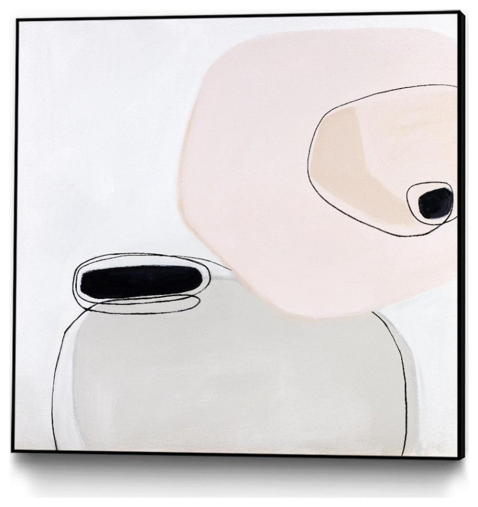 "TRANQUILITY" Framed Canvas by Giant Art 30"x30"