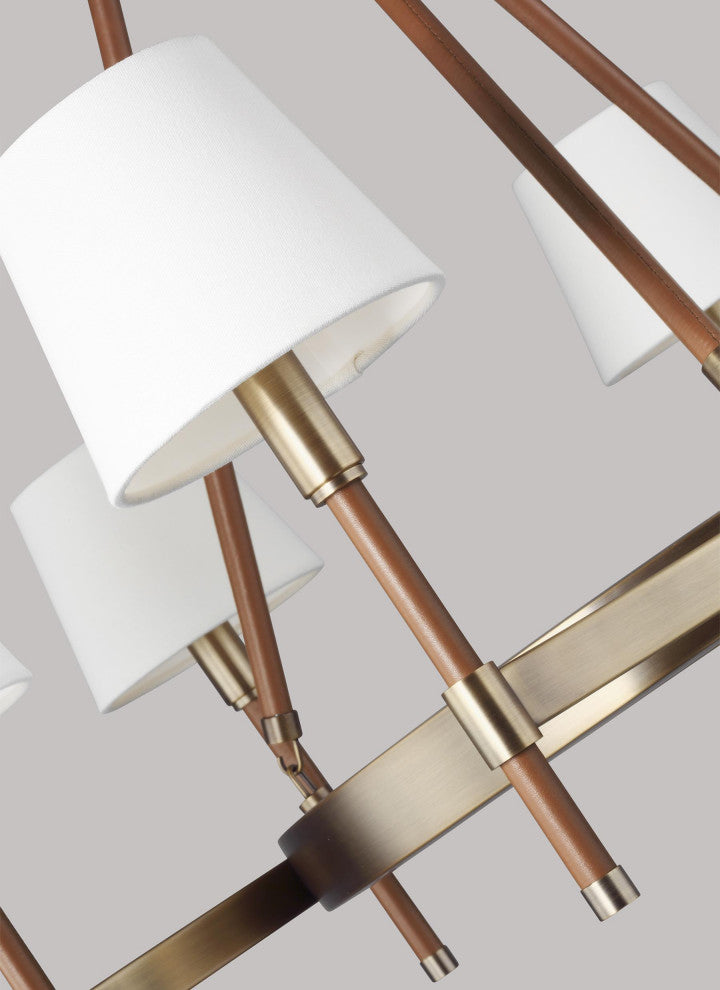 Katie Medium Chandelier, Time Worn Brass