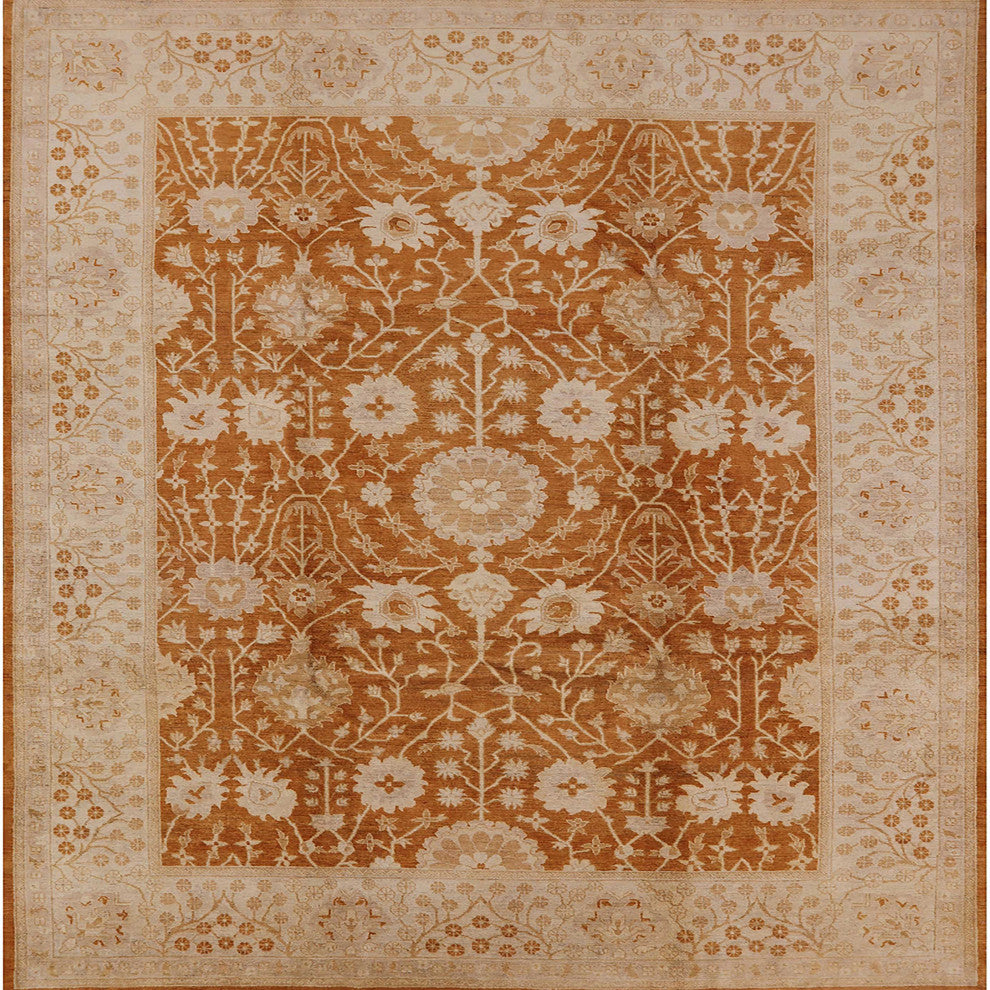 Ahgly Company Indoor Square Mid-Century Modern Area Rugs, 4' Square