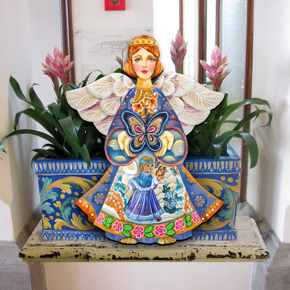 Butterfly Spring Angel Door Hanger