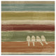 "Mumbai Rainbow Birds III" Digital Paper Print by Daphne Brissonnet, 42"x42"