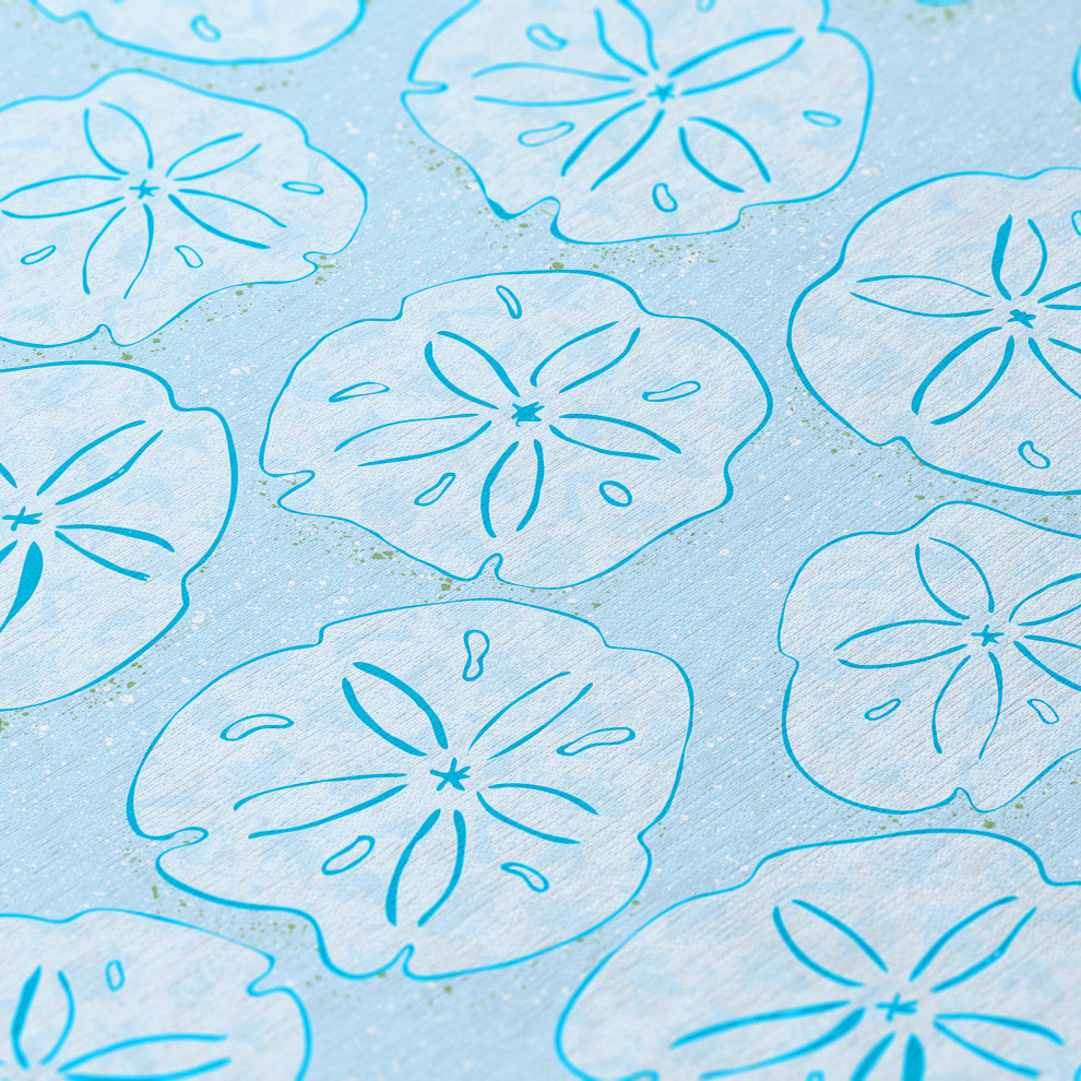 Indoor/Outdoor Seabreeze SZ10 Sky Machine Washable 8' x 8' Round Rug