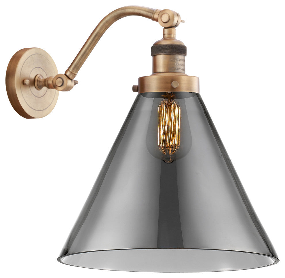 Innovations Lighting 515-1W-BB-G43-L X-Large Cone 1 Light Sconce