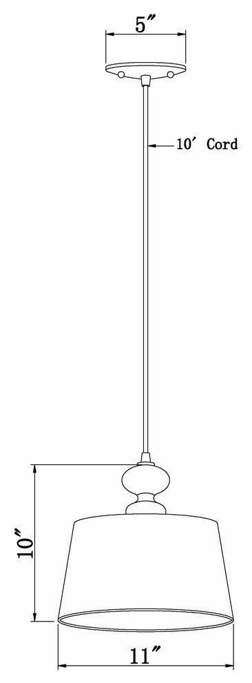 1 Light Cord-Hung Glass Mini Pendant, Brushed Nickel, Clear Glass