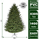 9' Centerville Pine Christmas Tree With Clear Smart String Lights and EZ Connect