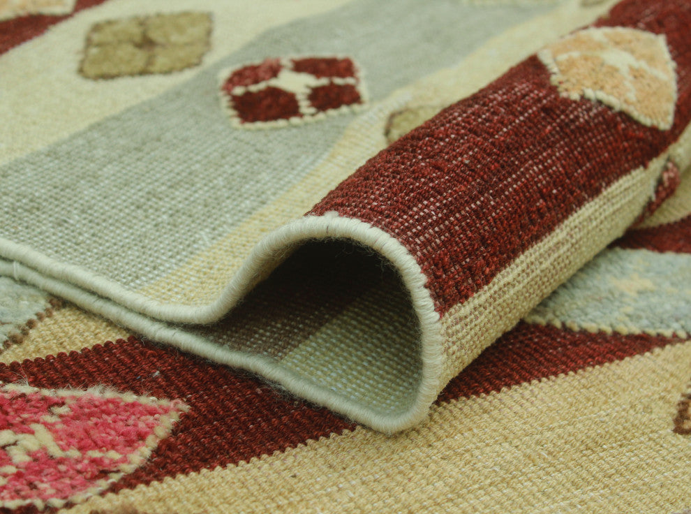 High-Low Kilim Aethelwy Beige Rug