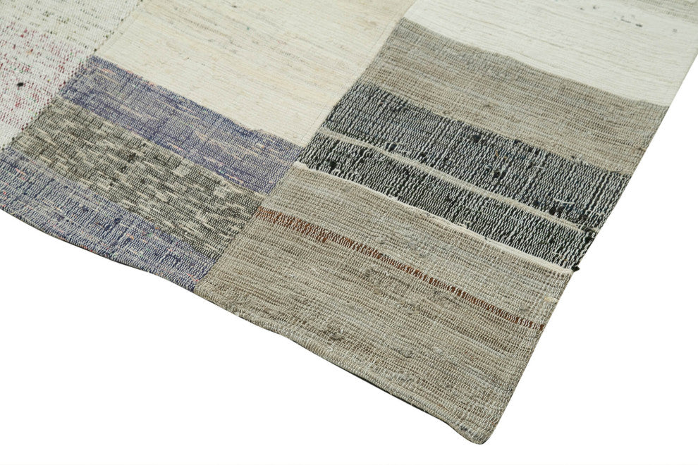 Rug N Carpet - Handmade Anatolian 5' 7'' x 8' 6'' Vintage Patchwork Kilim Rug