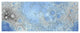 "Unmarked Decorative Topographic Map of the Moon, Projection" Paper Art, 42"x18"