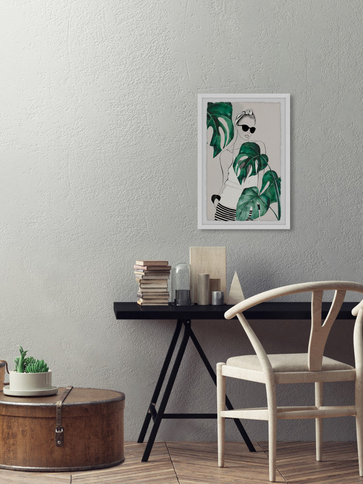 "Summer Girl" Framed Painting Print, 16x24