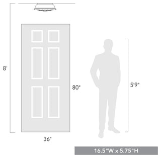 Bartlett Flush Mount, French White