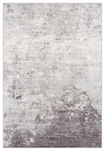 Surya Wanderlust WNL-2310 6'7" Square Rug, Silver Gray/White/Charcoal
