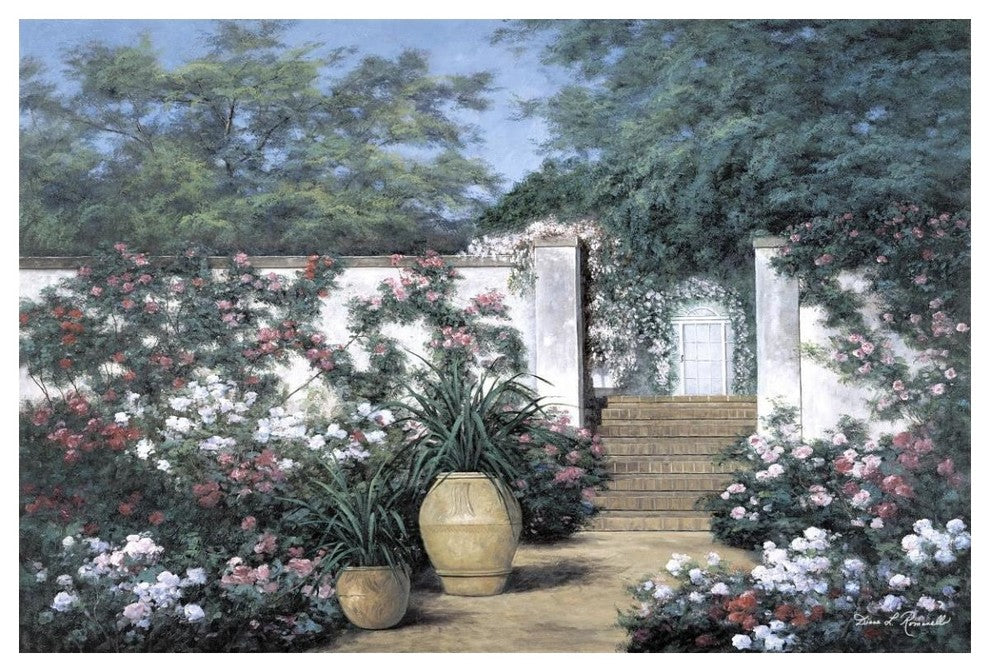 "Jardin de Fleur" Digital Paper Print by Diane Romanello, 50"x34"