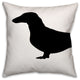 Weiner Dog 18x18 Spun Poly Pillow
