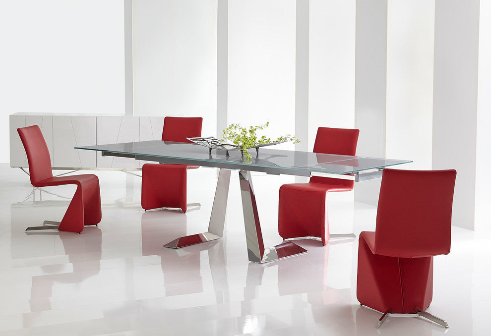 Bernice Dining Chairs, Red, Set of 2