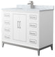 Marlena 42" Single Vanity, Top, Nickel Trim