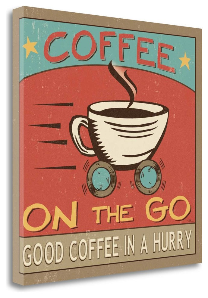 "Coffeehouse III" By Pela Studio, Giclee Print on Gallery Wrap Canvas