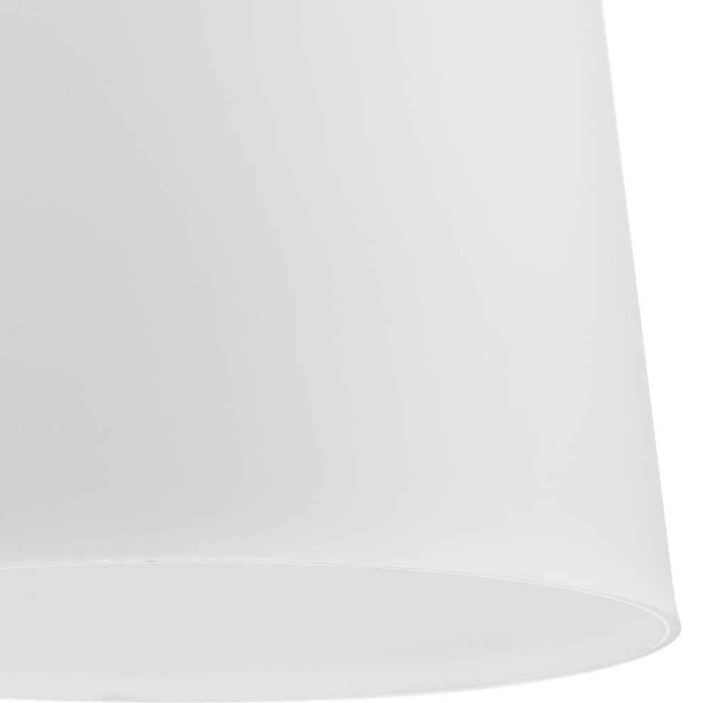 Clarion Collection One-Light Matte Black Etched White Transitional Pendant