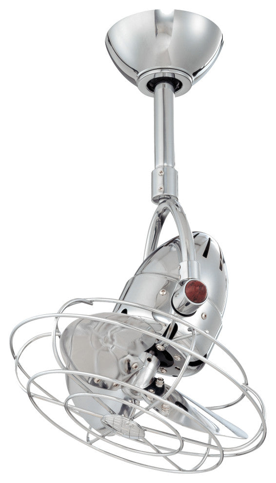 Diane 13" Fan, Metal Blades, Polished Chrome