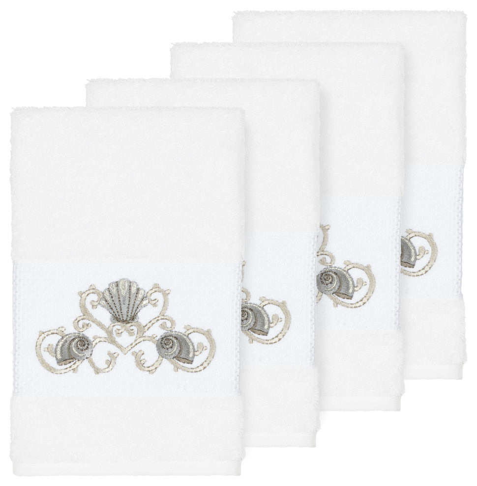 Bella 4 Piece Embellished Hand Towel Set