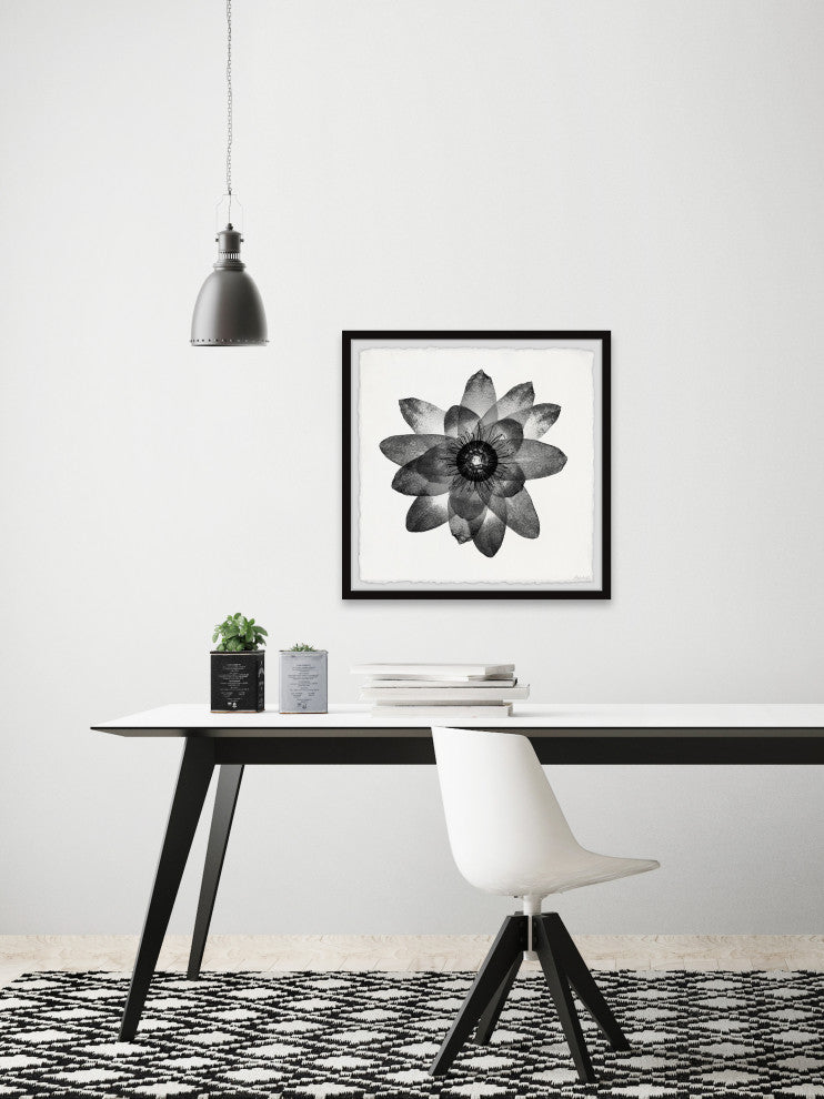 "Floral Harmony" Framed Painting Print, 24x24
