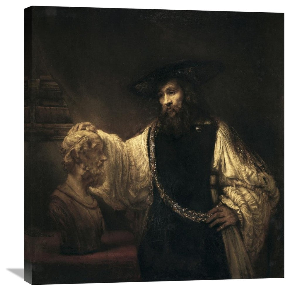 "Aristotle With a Bust of Homer" Artwork, 27"x30"