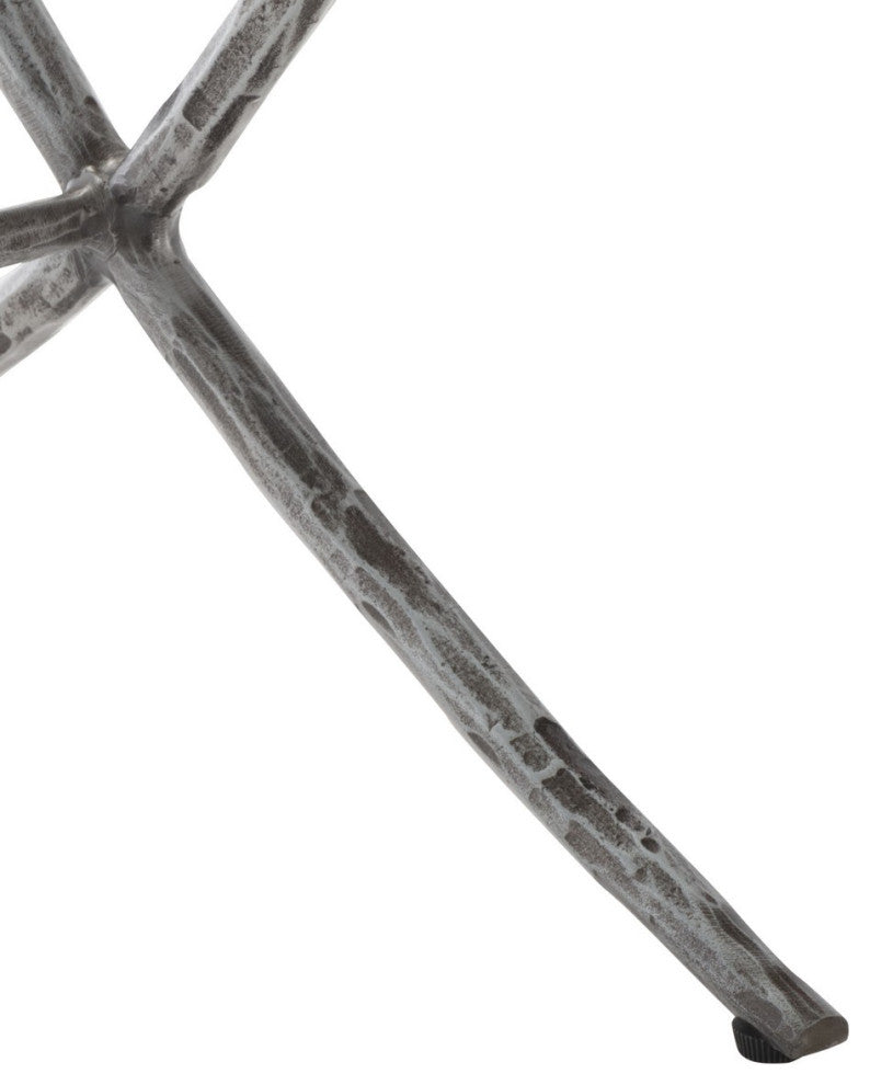 Safavieh Couture Debbie Square Metal Accent Table, Silver