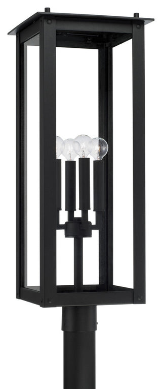 Capital Lighting 934643 Hunt 4 Light 29" Tall Post Light - Black
