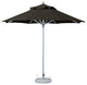 10' Black Polyester Round Market Patio Umbrella