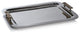 Bayeux Steel Serving Tray with Horn Handles
