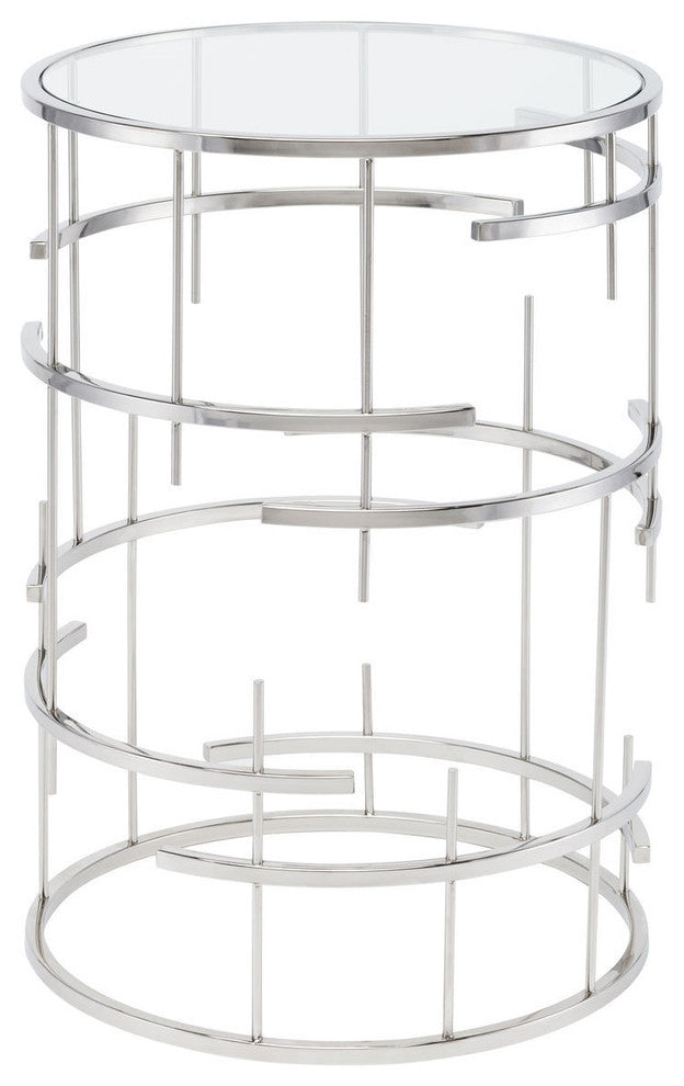 Tiffany Side Table, Stainless