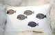 Pillow Decor - Silver Fish 14 x 20 Throw Pillow