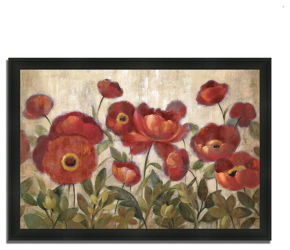 "Daydreaming Flowers" By Silvia Vassileva, Framed Painting Print, Ready To Hang