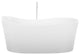 Wave Bath 57x26x25, Matte, Matte Black Drain