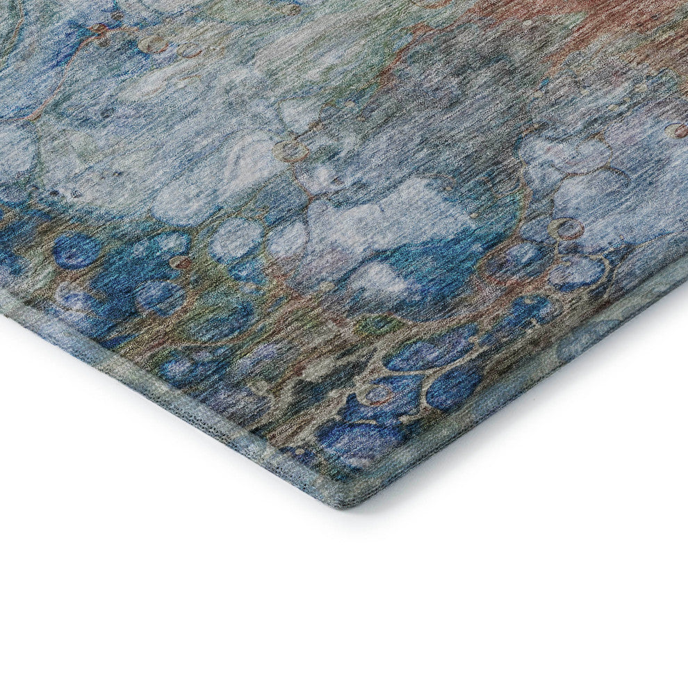 Premium Machine Washable Mayfield AMF698 Coral 3' x 5' Rug