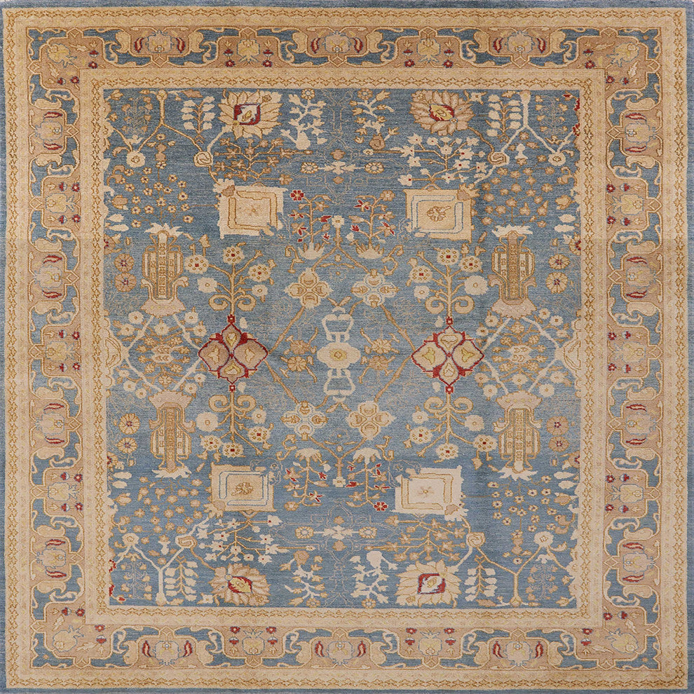 Ahgly Company Indoor Square Mid-Century Modern Area Rugs, 4' Square
