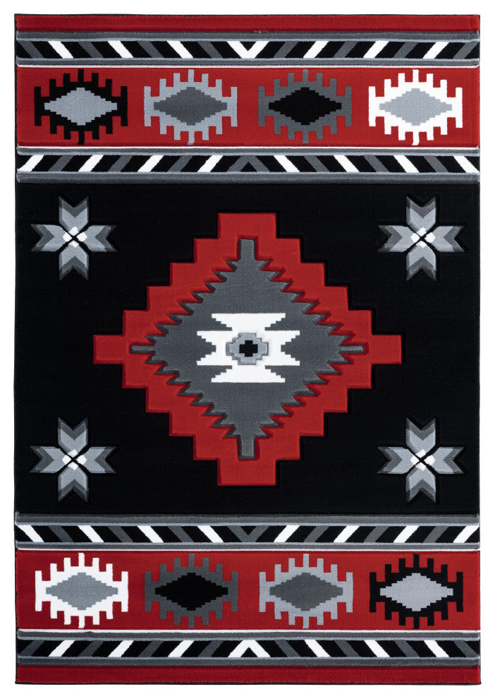 United Weavers Bristol Caliente Red Area Rug 7'10x10'6