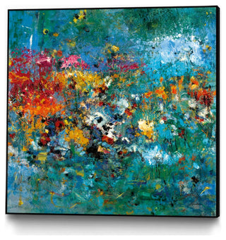 "Carpe Diem 1" Framed Canvas by Giant Art 20"x20"