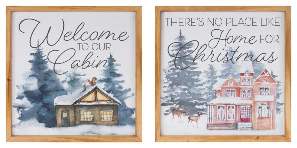 Welcome Home Holiday Wall Art, 2-Piece Set