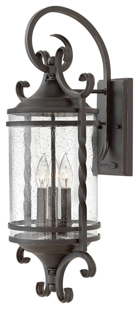 Hinkley Lighting 1148-CL Casa 3 Light 26"H Outdoor Wall Sconce - Olde Black