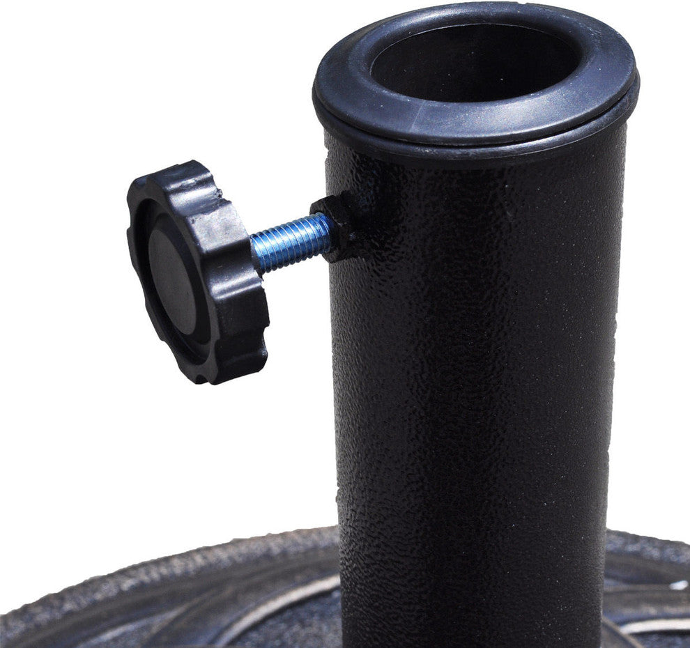 Costway 22'' Round Umbrella Base Stand Patio Standing Outdoor Living Heavy Duty