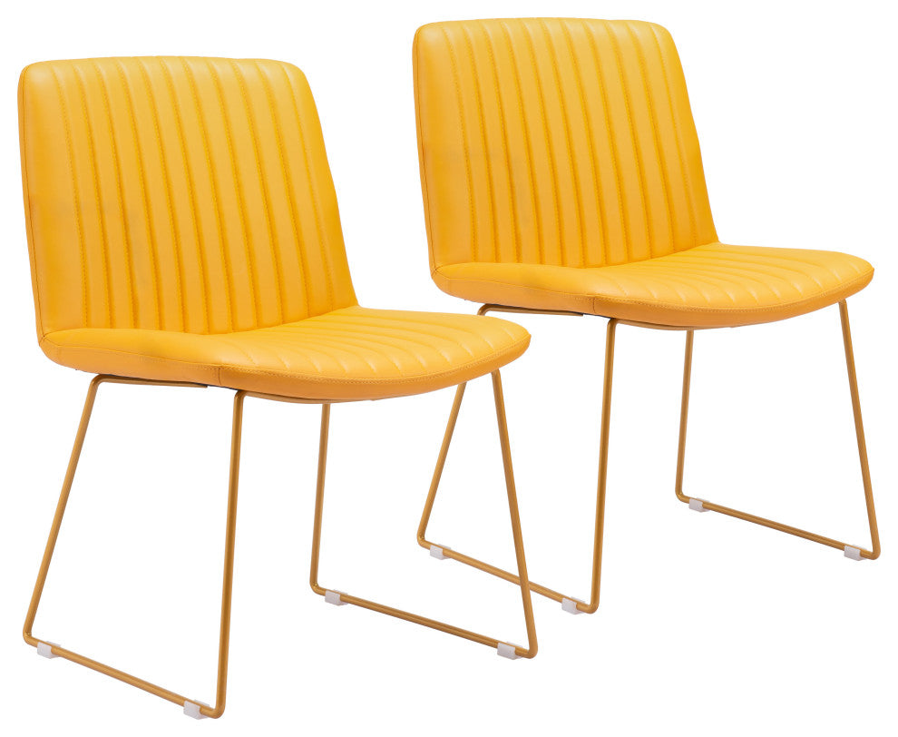 Joy Dining Chair, Set of 2 Yellow