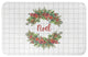 Noel Holly Wreath 21x34 Bath Mat