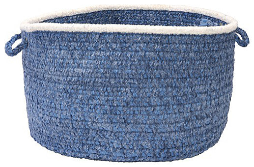 Colonial Mills Basket Silhouette Blue Ice Round